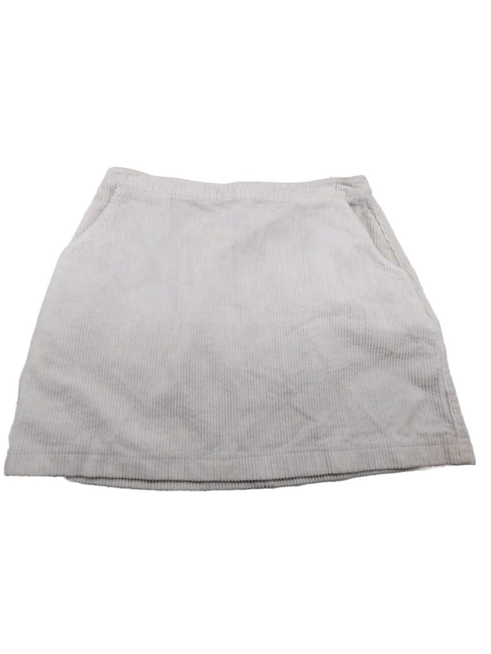 Forever21 Corduroy Mini Skirt Size Large White